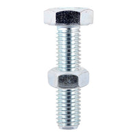 Timco 12 x 50 mm Hex Set & Hex Nut BZP M12 (18/TimBag) 1250SNZB