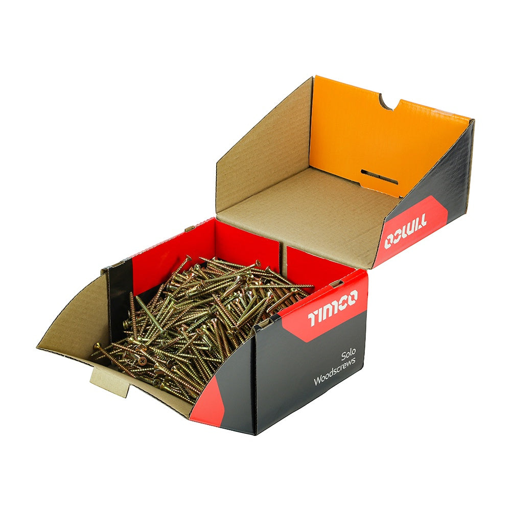 Timco 5.0 x 80mm Solo Chipboard & Woodscrews Industry Pack PZ Double Countersunk Yellow 50080SOLOIND