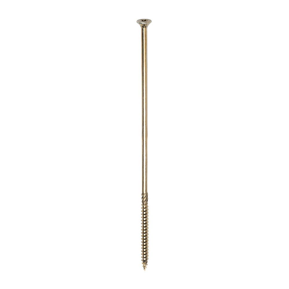 Timco 8.0 x 275mm C2 Clamp-Fix TX Double Countersunk with Ribs Twin-Cut Yellow 80275C2C