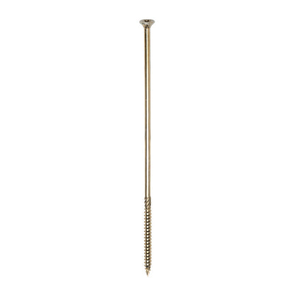 Timco 8.0 x 275mm C2 Clamp-Fix TX Double Countersunk with Ribs Twin-Cut Yellow 80275C2C