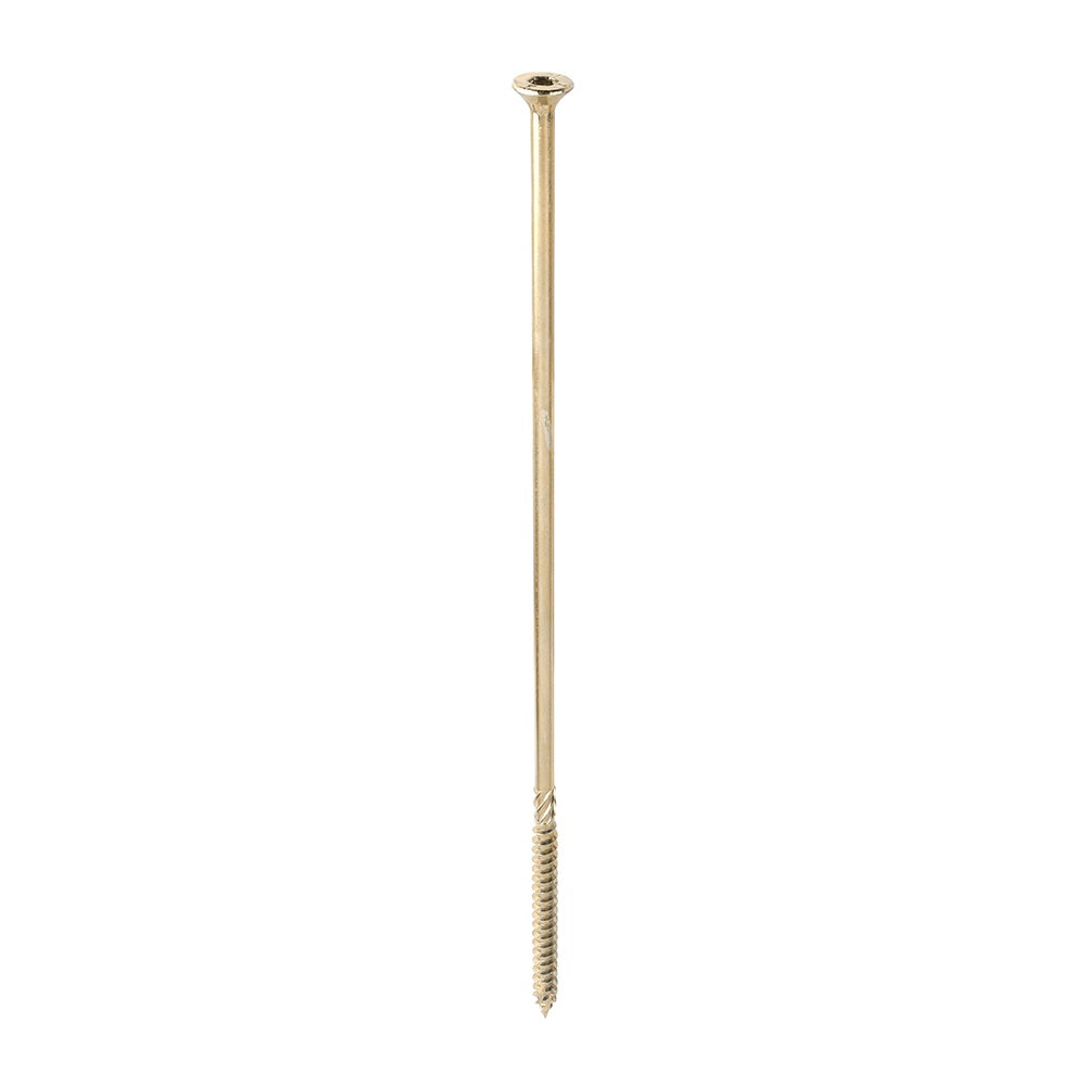 Timco 8.0 x 300mm C2 Clamp-Fix TX Double Countersunk with Ribs Twin-Cut Yellow 80300C2C