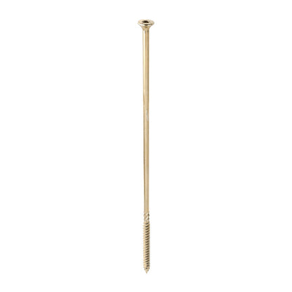 Timco 8.0 x 300mm C2 Clamp-Fix TX Double Countersunk with Ribs Twin-Cut Yellow 80300C2C