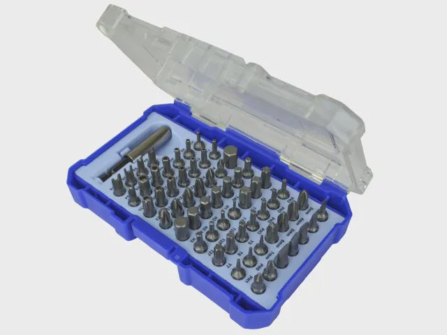 Faithfull Chrome Vanadium Security Screwdriver Bit 61 Piece Set FAISBSET61