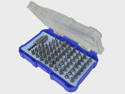 Faithfull Chrome Vanadium Security Screwdriver Bit 61 Piece Set FAISBSET61