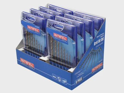Faithfull Quick Change Impact Driver Drill Bit Set XMS25DRILL8
