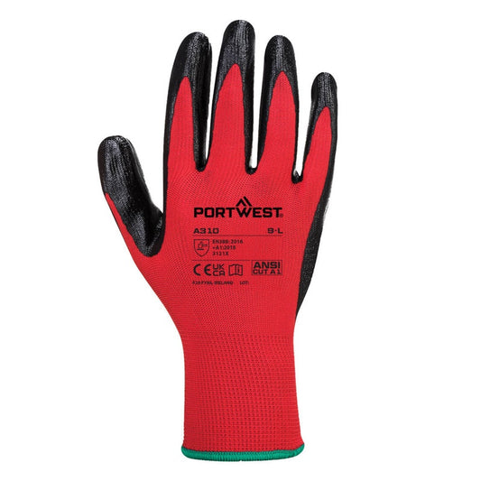 Super Nitrile Grip Gloves Pack of 12 Size 10 (XL) DBR