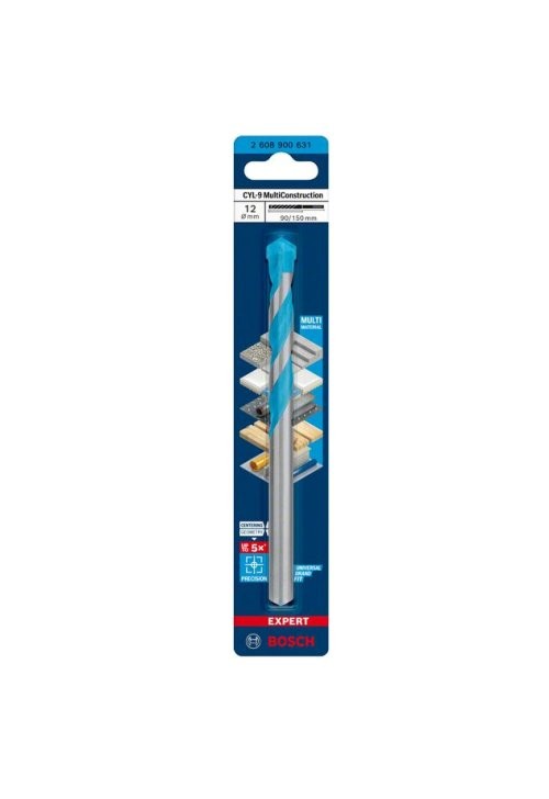 Bosch 12mm CYL-9 Multi Construction Drill Bit 12mm x 90mm x 150mm 2608900631
