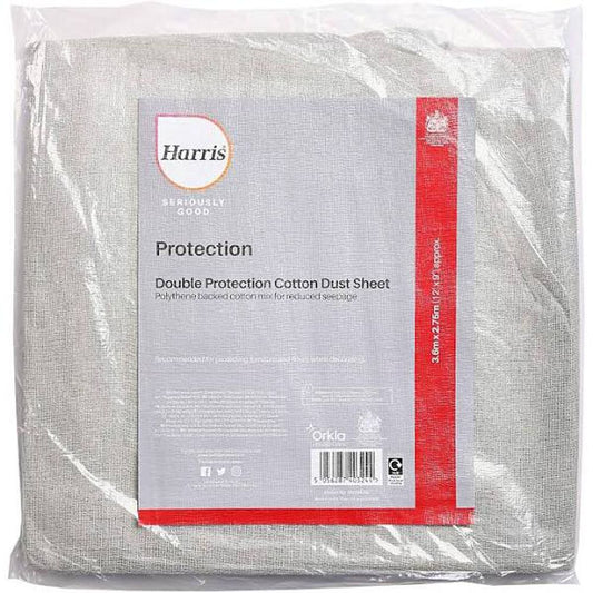 Harris 12m x 9m (3.65m x 2.75m) Multiple Use Seriously Good Cotton Rich Dust Sheet 102064200
