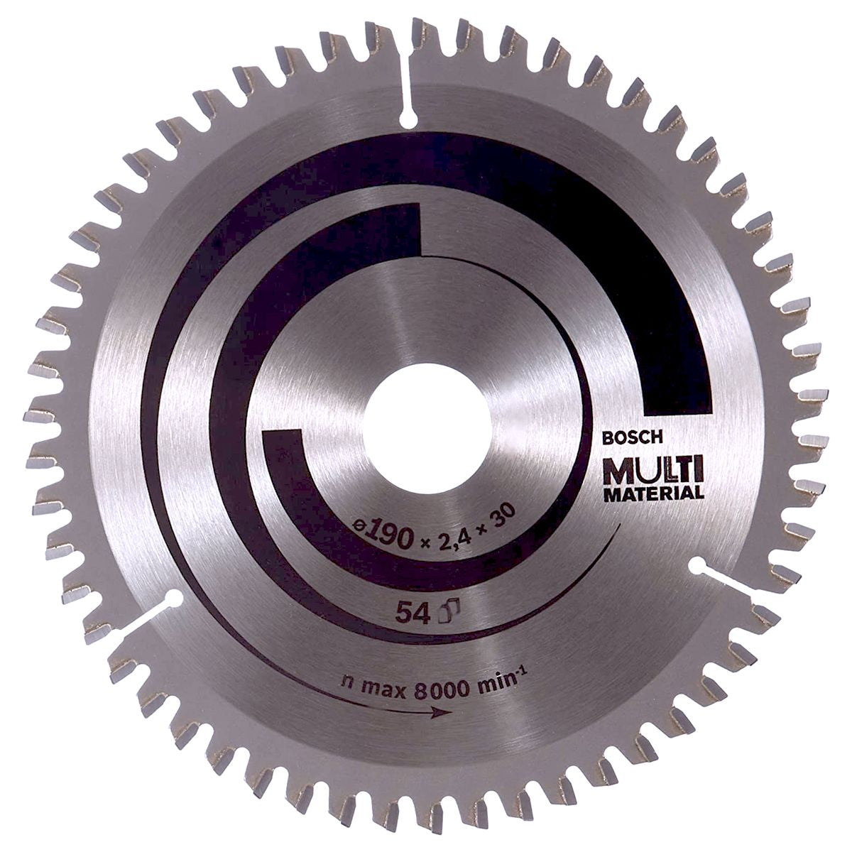 Bosch 190mm 54T Multi Material Circular Saw Blade 190 x 30mm x 54T 2608640509