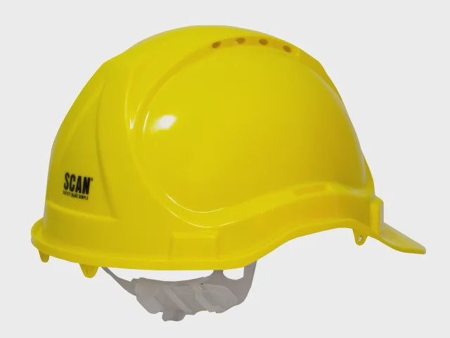 Scan SCAPPESHY Safety Helmet Yellow For Site Workers