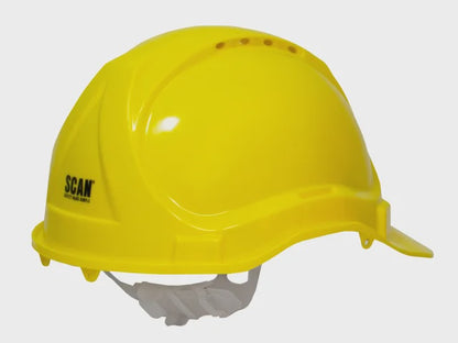 Scan SCAPPESHY Safety Helmet Yellow For Site Workers