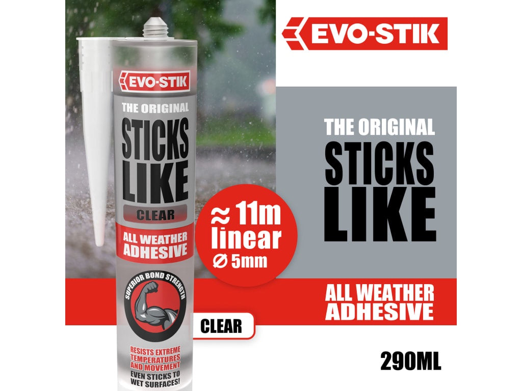Evo-stick Sticks Like Adhesive Clear 290ml EVO663824