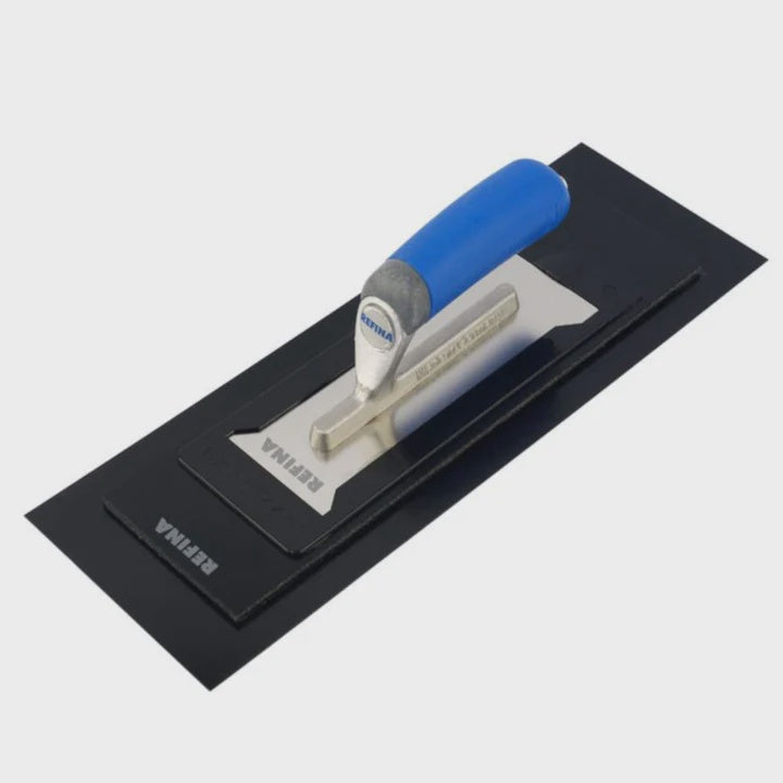 Refina 14" PLAZIFLEX Foam Backed 1.0mm Flexiback Black Plastering Skimming Trowels 228174