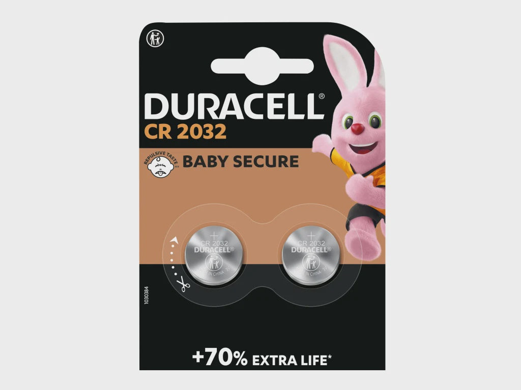 Duracell CR2032 Coin Lithium Battery Pack of 2