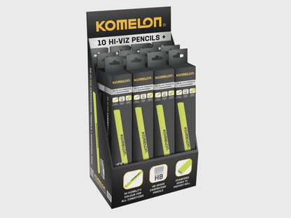 Komelon Carpenters Pencils & Sharpener Set 10 Piece KOMTUB10