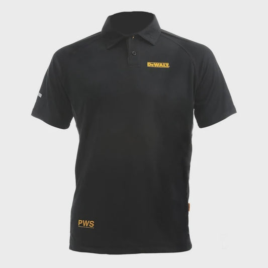 Dewalt Rutland Performance Polo Shirt Black - Size XL