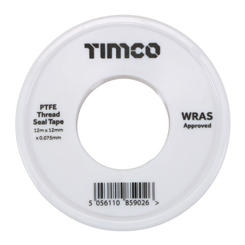 Timco PTFE Thread Seal Tape 12m x 12mm