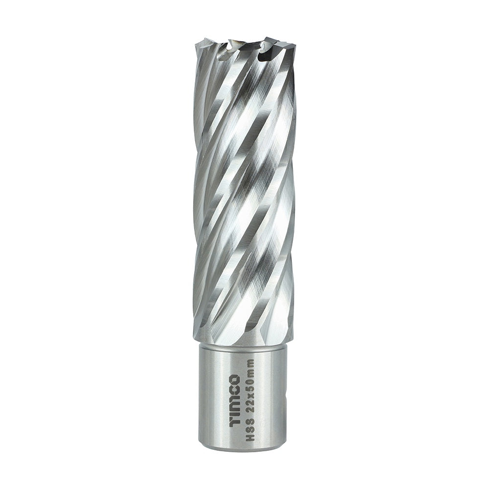 Timco 22 x 50 mm Addax HSS M2 Broaching Cutter Long Titanium-Aluminium Nitride Coating BCL22