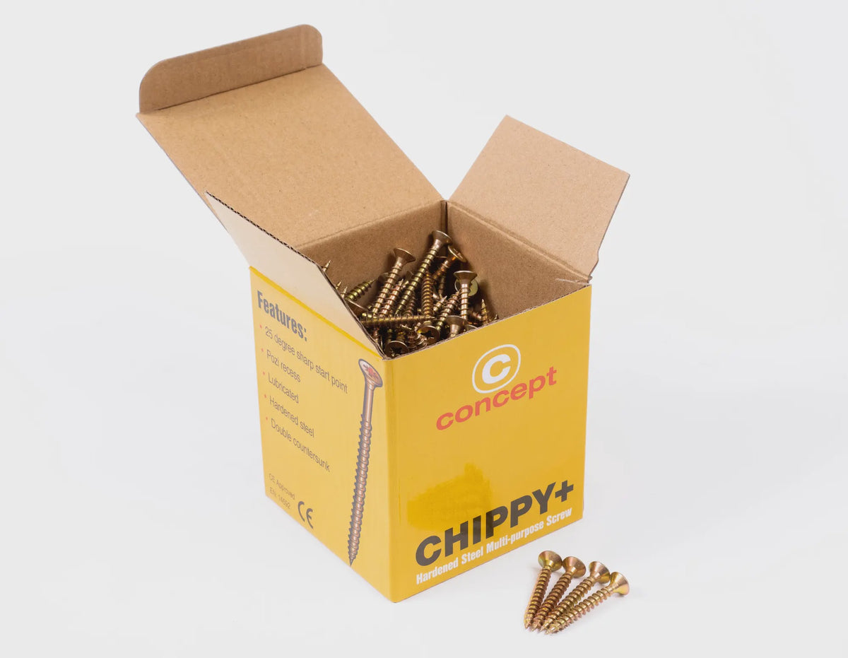 Concept CHIPPY + Woodscrews M5.0 x 80mm 010994