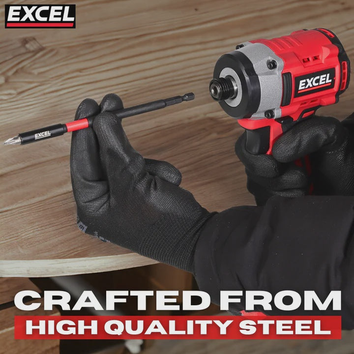 Excel 150mm Magnetic Impact Bit Holder with Blister Card Pack of 5