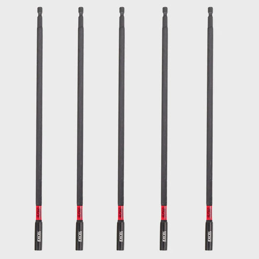 Excel 300mm Magnetic Impact Bit Holder with Blister Card Pack of 5