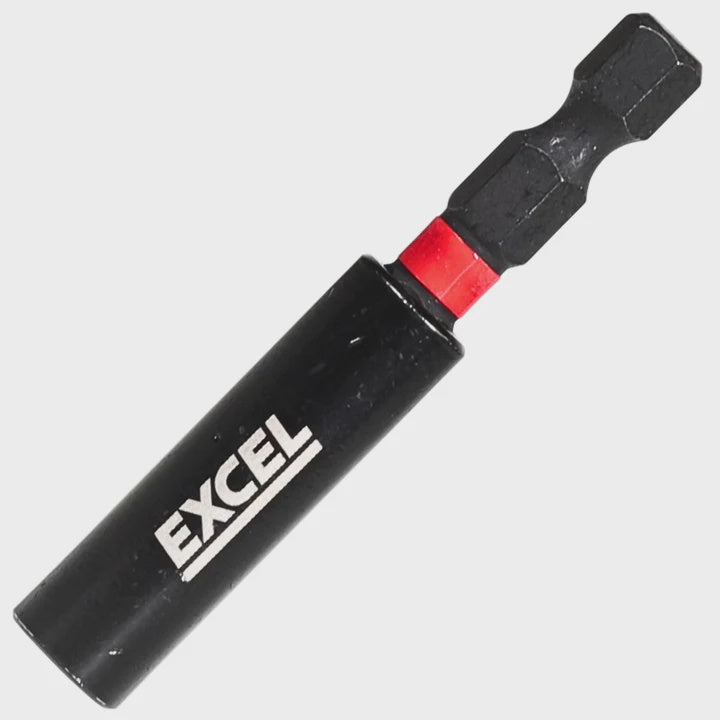 Excel 60mm Magnetic Impact Bit Holder Pack of 3