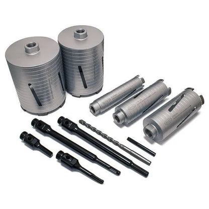 Mexco A10DCDKIT57 DCX90 Grade Dry Diamond Core Drill Kit Set of 11 Piece