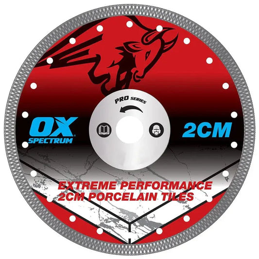 OX Pro 115mm Porcelain Tile Cutting Blade Wet & Dry