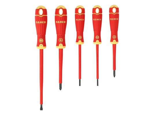 Bahco B220.015 VDE Insulated Screwdriver 5 Piece Set Slotted/Pozidriv 1000V BAHCOFIT BAHB220015