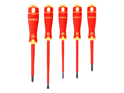 Bahco B220.005 VDE Insulated Screwdriver 5 Piece Set  Slotted/Phillips 1000V BAH220005