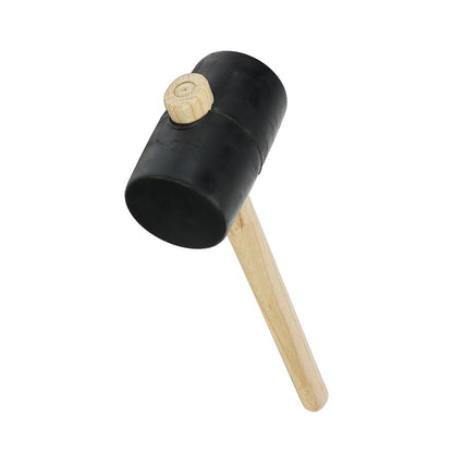 Timco 24oz Rubber Mallet Solid Black Rubber Head Ash Wood Handle 468268