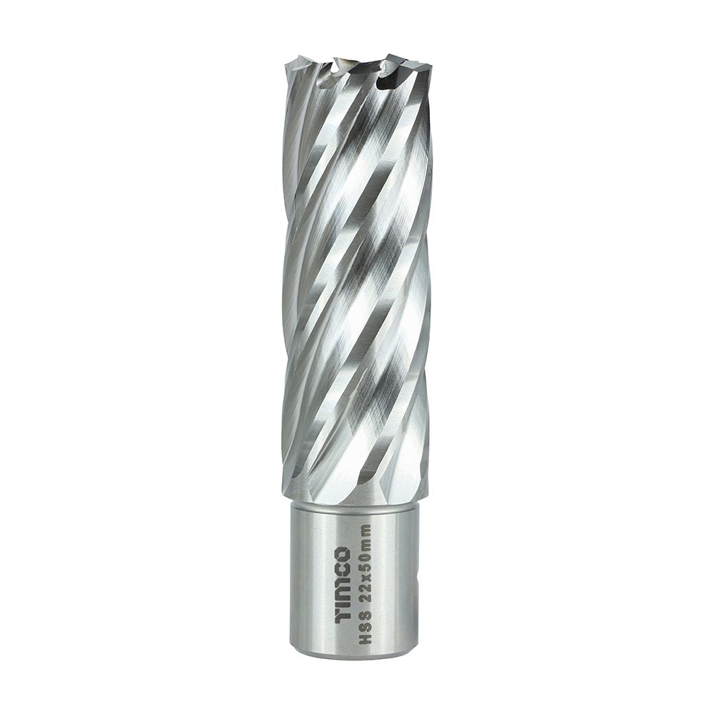 Timco 22 x 50 mm Addax HSS M2 Broaching Cutter Long Titanium-Aluminium Nitride Coating BCL22