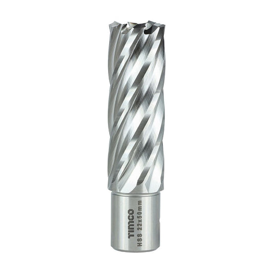 Timco 22 x 50 mm Addax HSS M2 Broaching Cutter Long Titanium-Aluminium Nitride Coating BCL22