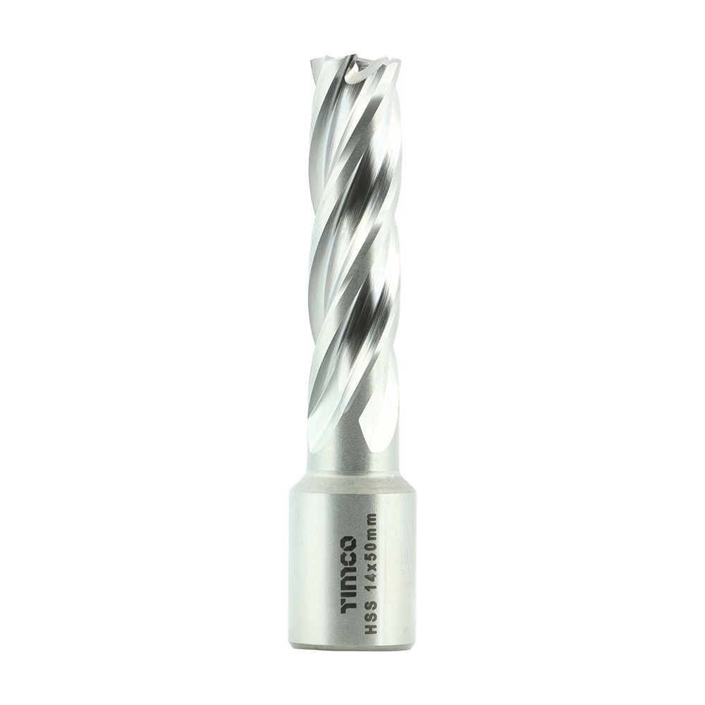 Timco 14 x 50 mm Addax HSS M2 Broaching Cutter Long Titanium-Aluminium Nitride Coating BCL14