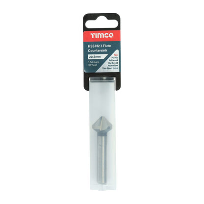 Timco 20.5mm 3 Flute Countersink High Quality M2 Grade CS205