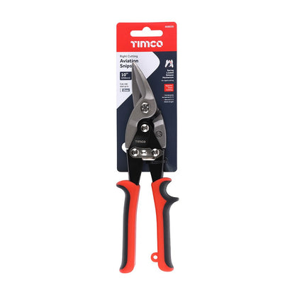 Timco 250mm Aviation Snips Right Superior Clean Right Cutting 468020
