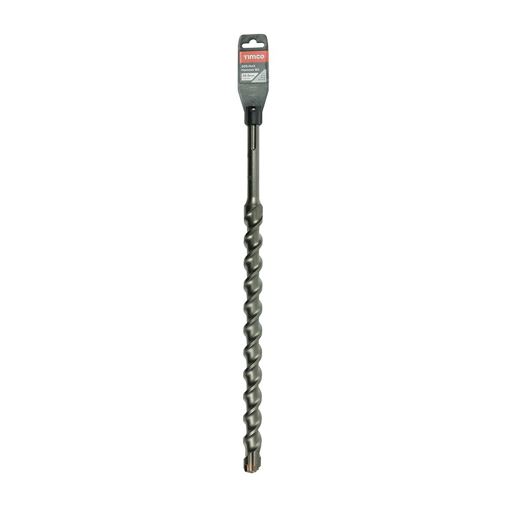 Timco Addax 30 x 540mm SDS Max Hammer Bit Narrow Angle 4-cutter Head SDSM30540