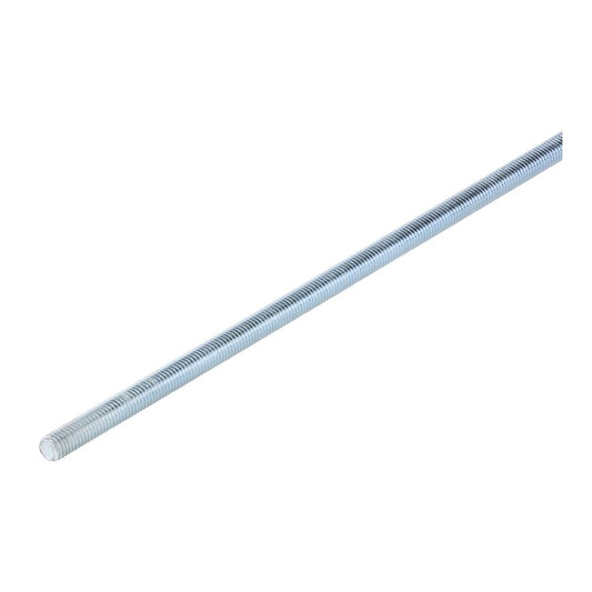 Timco M12 x 1000mm Threaded Bar Grade 4.8 Zinc Carbon steel Metric 12TBZ
