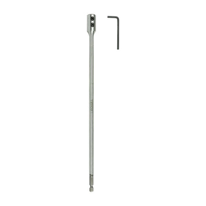 Timco 300mm / 1/4" Flat Wood Bit Extension Rod with Allen Key FBEQR300