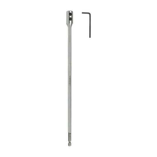 Timco 300mm / 1/4" Flat Wood Bit Extension Rod with Allen Key FBEQR300