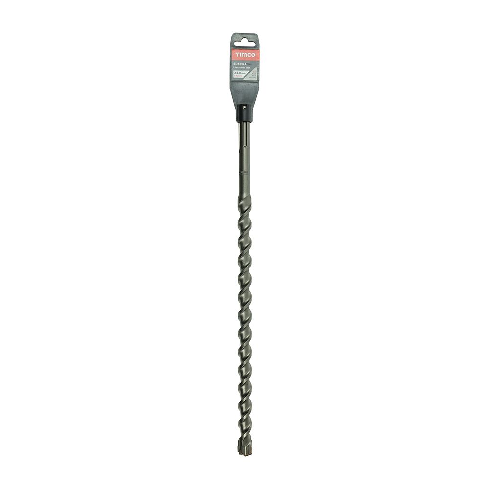 Timco Addax 24 x 540mm SDS Max Hammer Bit Narrow Angle 4-cutter Head SDSM24540