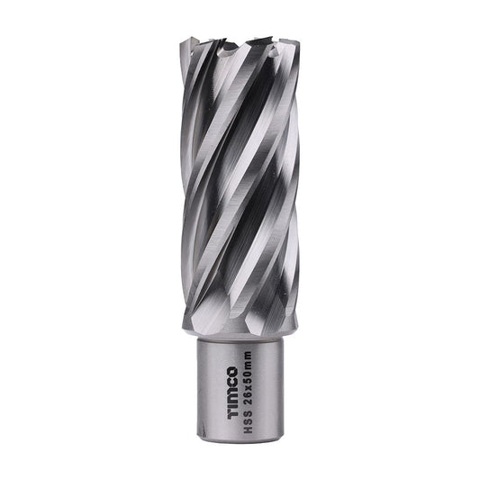 Timco 26 x 50 mm Addax HSS M2 Broaching Cutter Long Titanium-Aluminium Nitride Coating BCL26