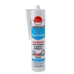 Timco Bathroom & Sanitary Silicone Long Lasting 300ml Cartridge Clear 732653