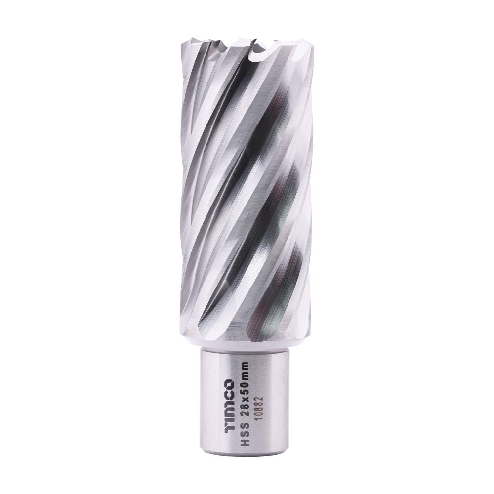 Timco 28 x 50 mm Addax HSS M2 Broaching Cutter Long Titanium-Aluminium Nitride Coating BCL28