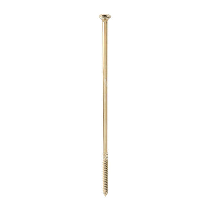 Timco 8.0 x 300mm C2 Clamp-Fix TX Double Countersunk with Ribs Twin-Cut Yellow 80300C2C