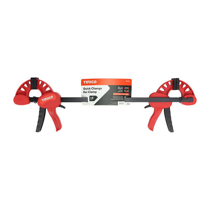 Timco 18" Quick Change Bar Clamp Hard Rubber Gripper Pads 468139