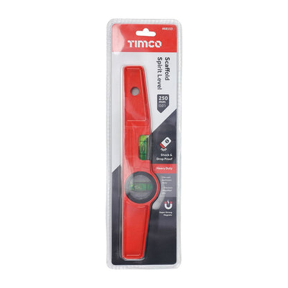 Timco 250mm Scaffold Spirit Rare Earth Magnets Level 468153