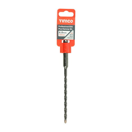 Timco 6.0 x 160mm Professional SDS Plus Hammer Bit High quality AP6160