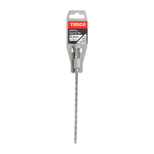 Timco 6.5 x 210mm SDS Plus Hammer Bit Fully Heat Treated SDS65210
