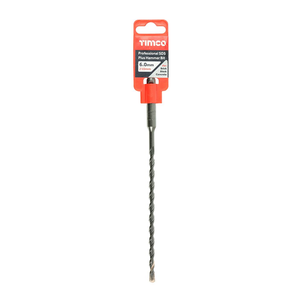 Timco 6.0 x 210mm Professional SDS Plus Hammer Bit High quality AP6210